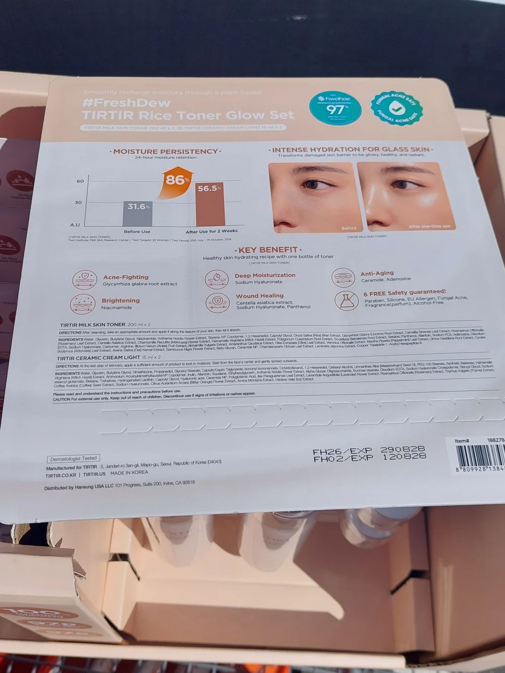 TIRTIR Milk Skin Toner (White) – Hydrating Milk Toner Duo